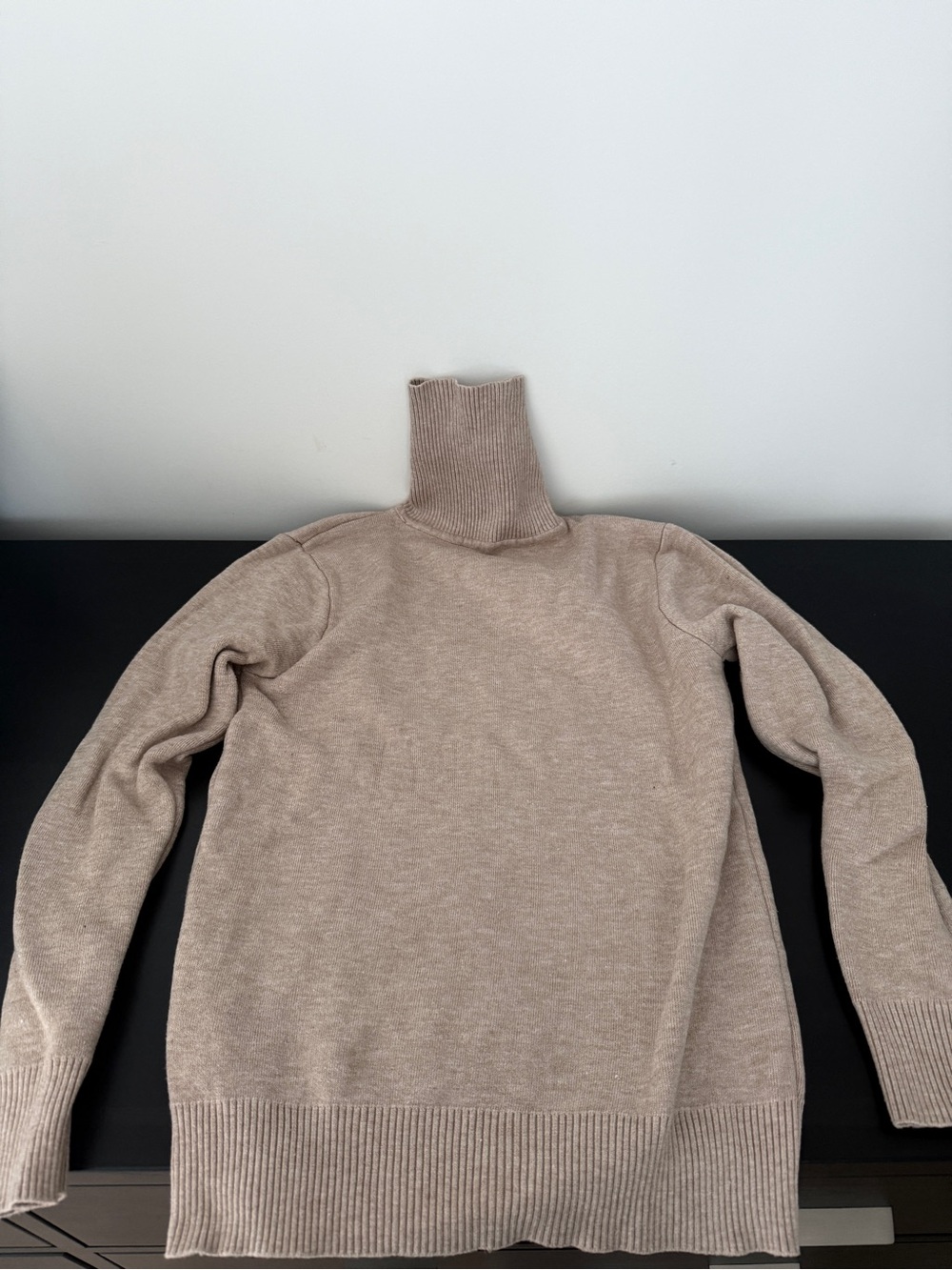 Turtleneck Sweater in Taupe